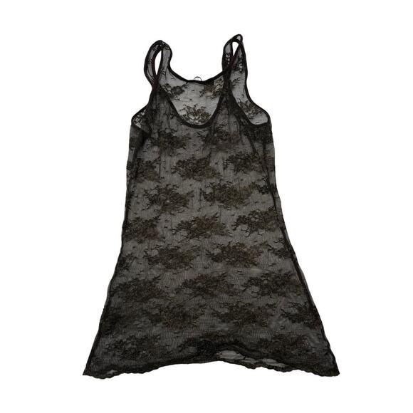 Express Size XS Vintage Y2K Sheer Laced Tank Slim Fit - Picture 2 of 4